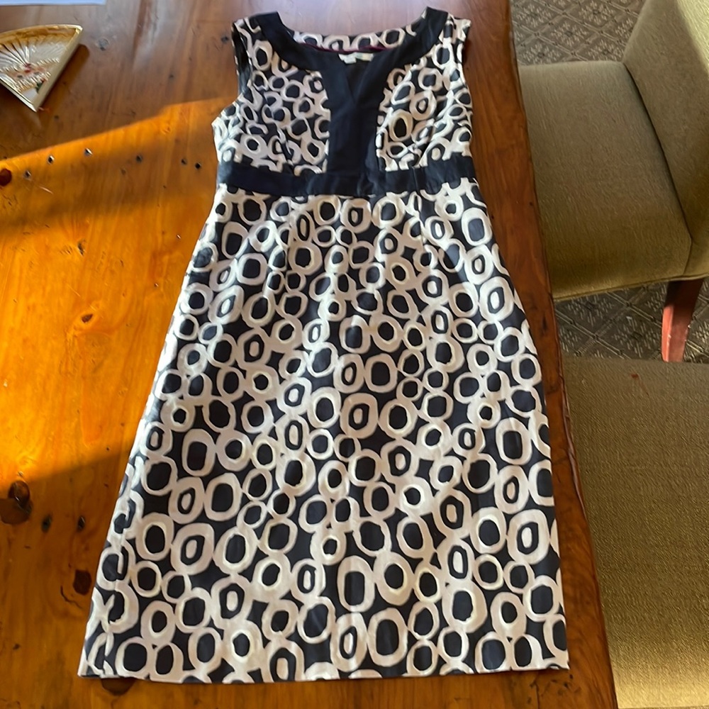 Boden dress navy size 4 regular sleeveless lined shift 4R